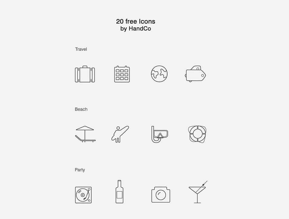 250+ Ultimate Collection of Free Line Icon Sets 44 20 Free Vector Icons