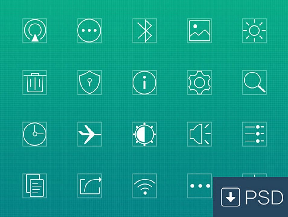 250+ Ultimate Collection of Free Line Icon Sets 189 20 settings line icons
