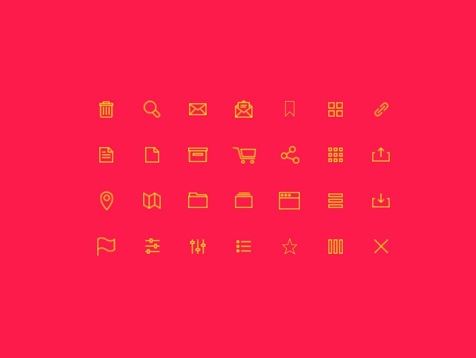 250+ Ultimate Collection of Free Line Icon Sets 26 28 Free vector line icons