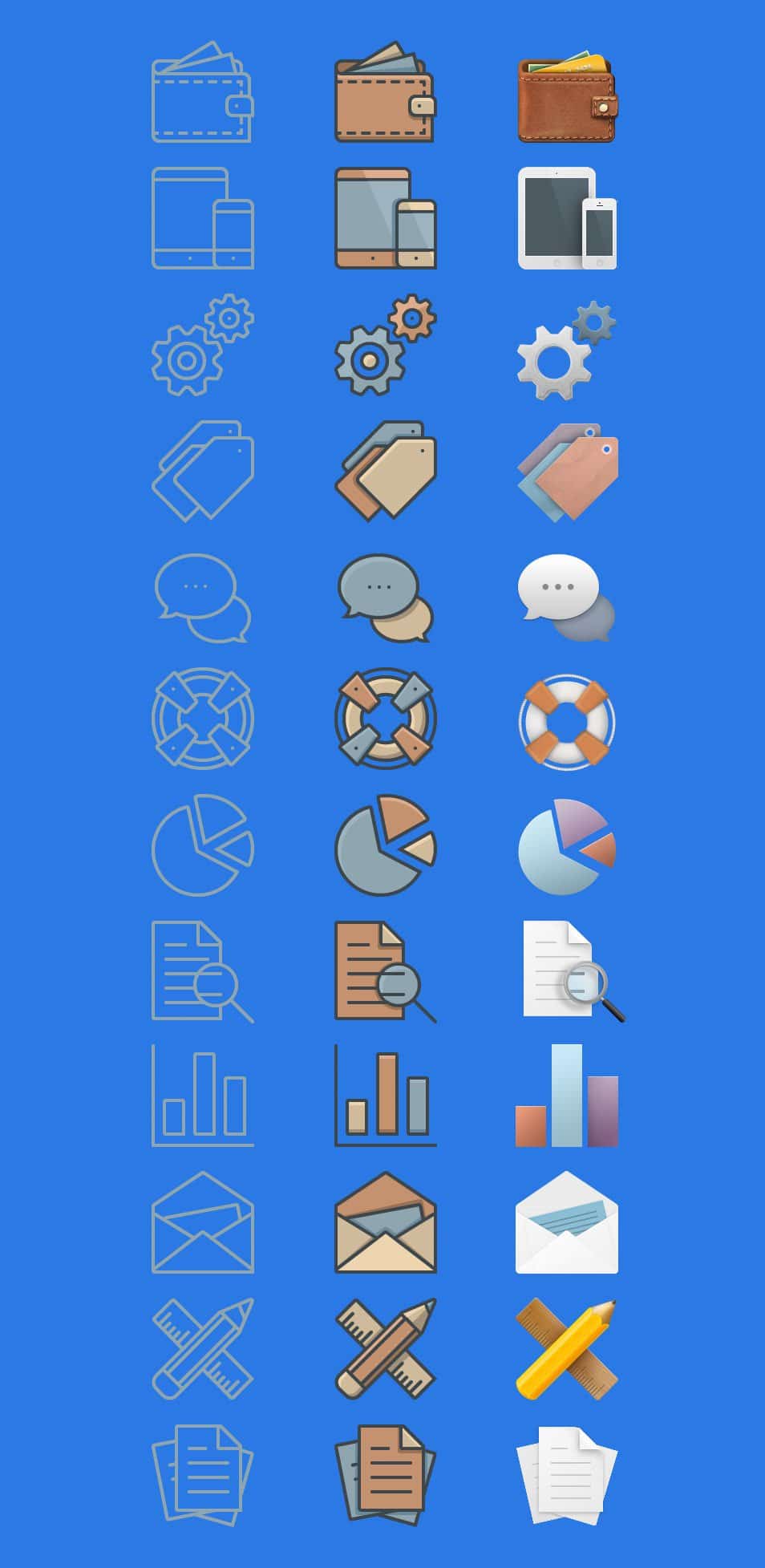 250+ Ultimate Collection of Free Line Icon Sets 136 36 Free Business Icons