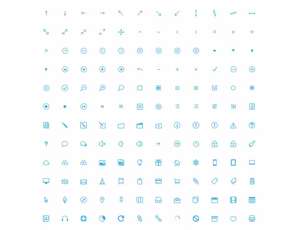 360 Free Icons (Icon Font)