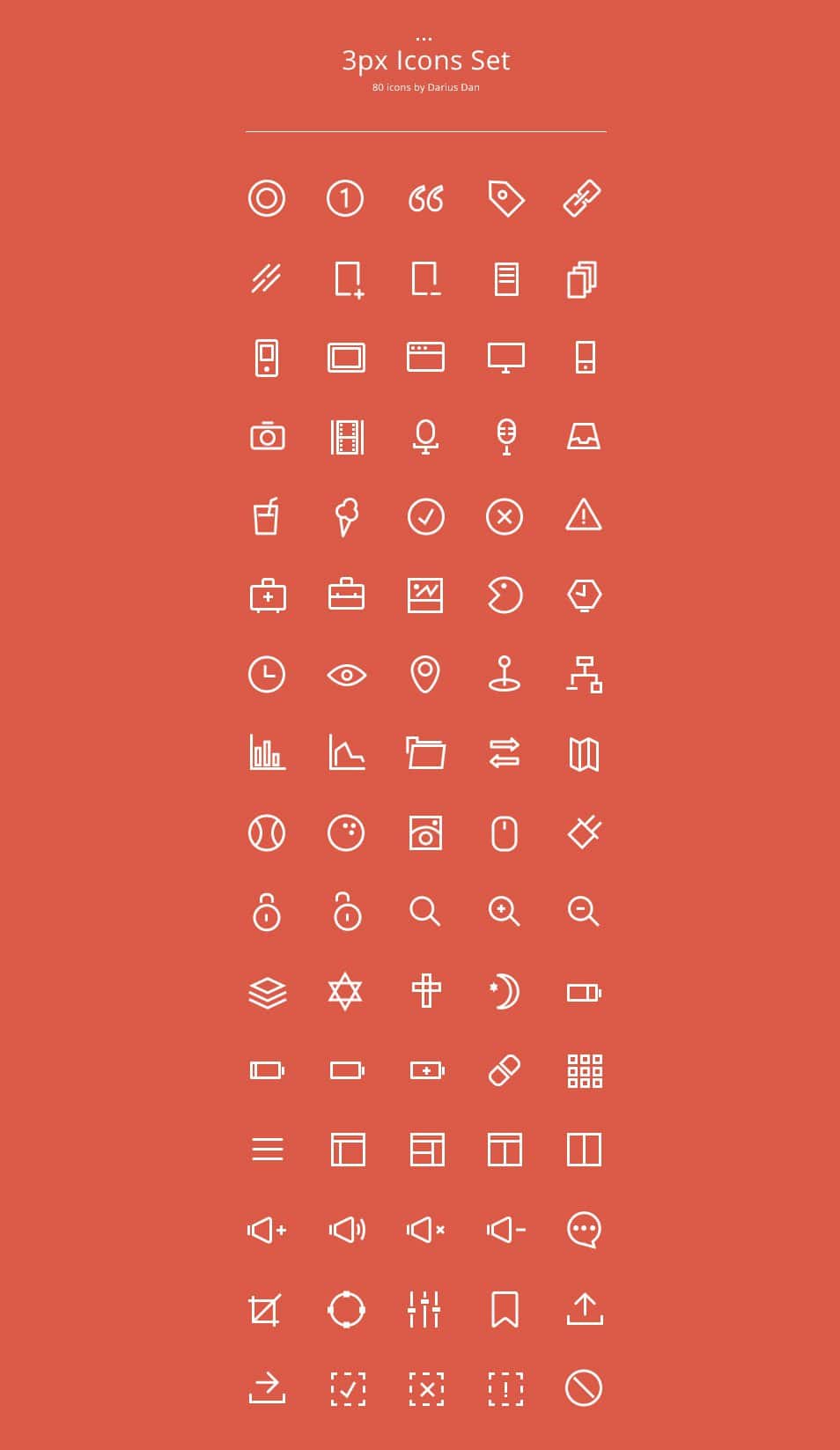 3px Icons Set