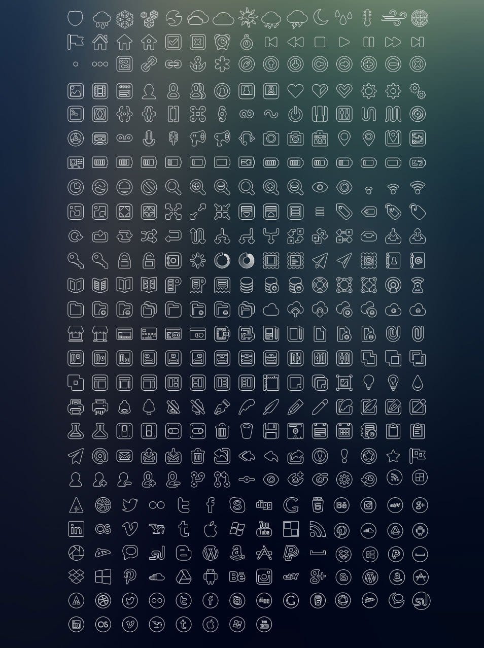 250+ Ultimate Collection of Free Line Icon Sets 184 400+ Vector Outline Icon Set for Designers/Developers