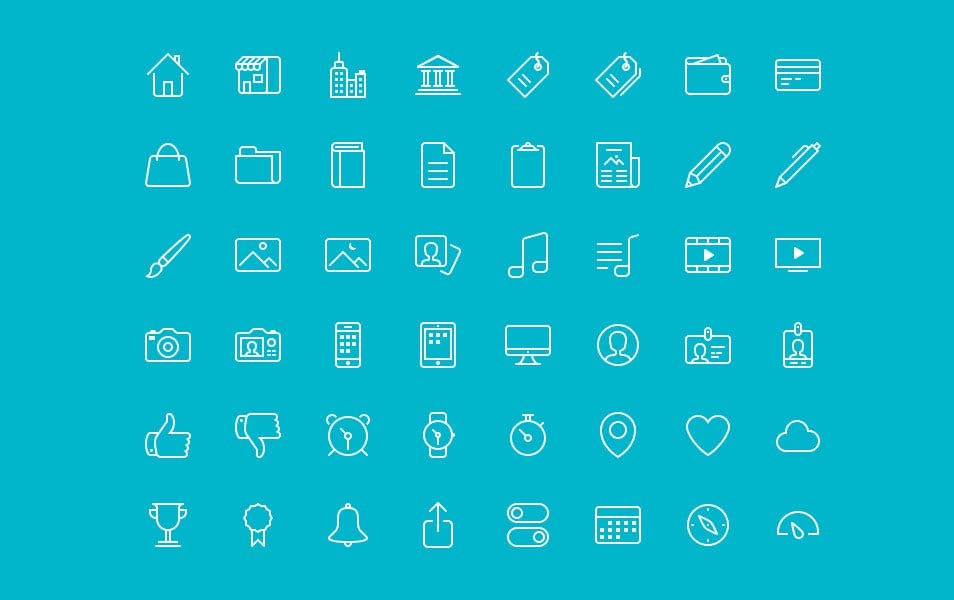 250+ Ultimate Collection of Free Line Icon Sets 5 48 Bubbles Iconset