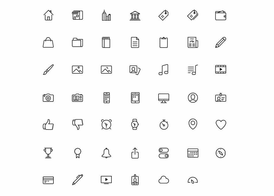 250+ Ultimate Collection of Free Line Icon Sets 76 48 Bubbles