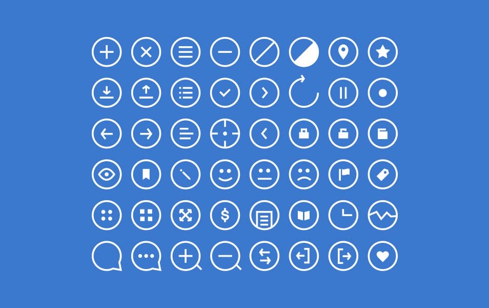 250+ Ultimate Collection of Free Line Icon Sets 139 48 Rounded Icons