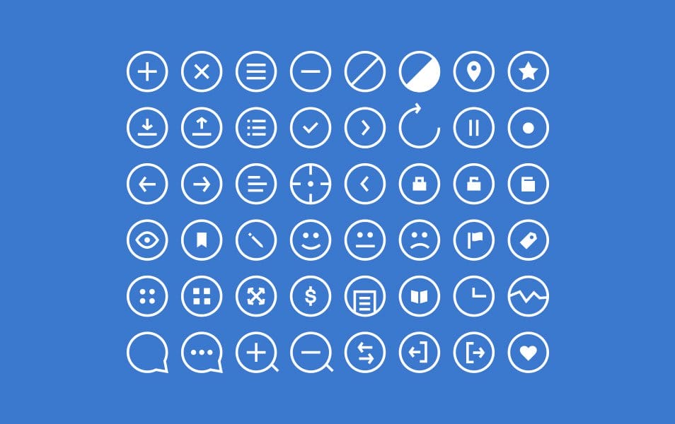 48 Rounded Icons