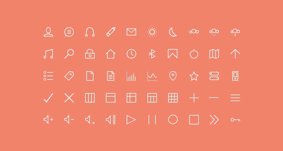 250+ Ultimate Collection of Free Line Icon Sets 18 50 Thin Custom Icons