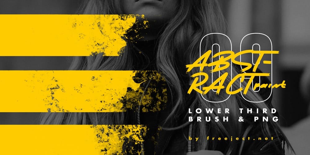 Collection of Best Photoshop Brushes 243 Abstract Paint Lower Third Photoshop Brush
