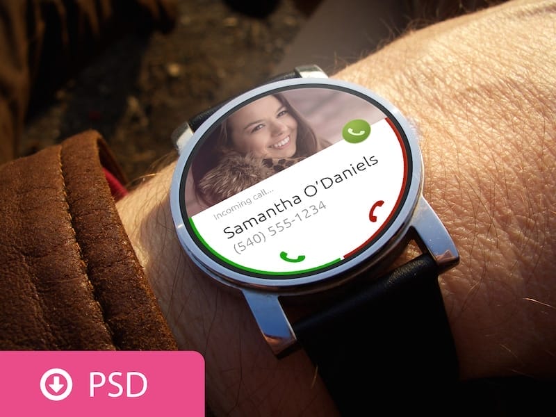 Android Wear PSD Template
