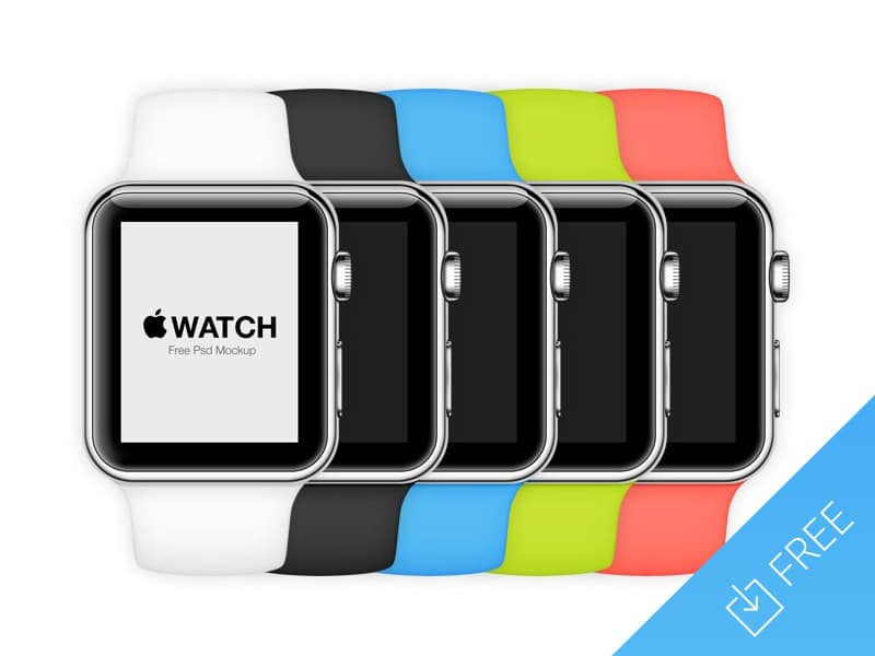 Apple Watch Free Mockup PSD