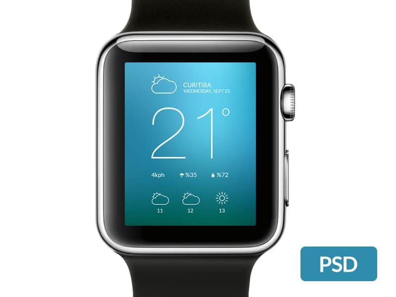 Apple Watch Free Template PSD