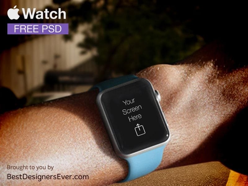 Apple Watch Template free PSD