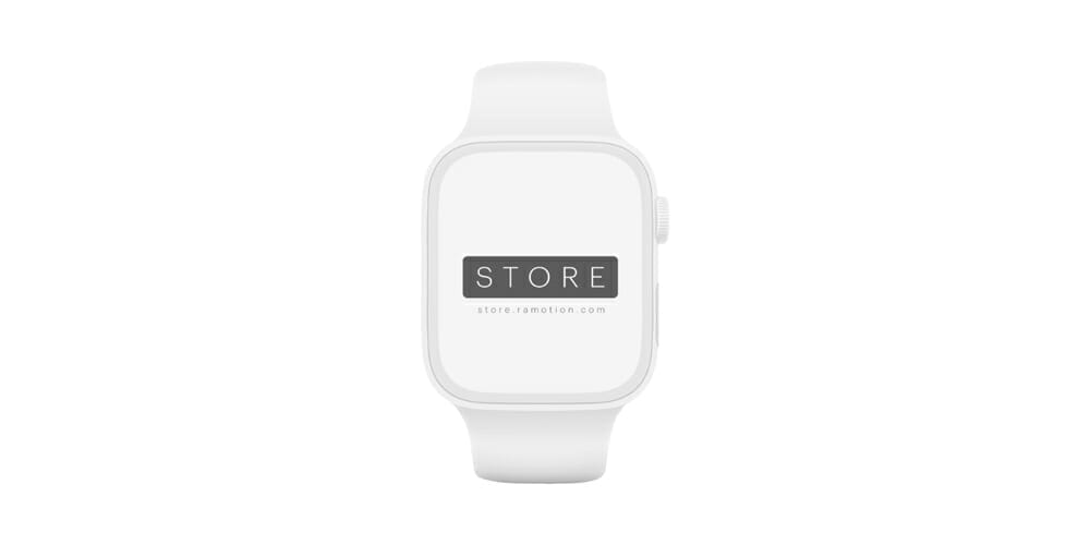 Apple Watch White Clay Mockup