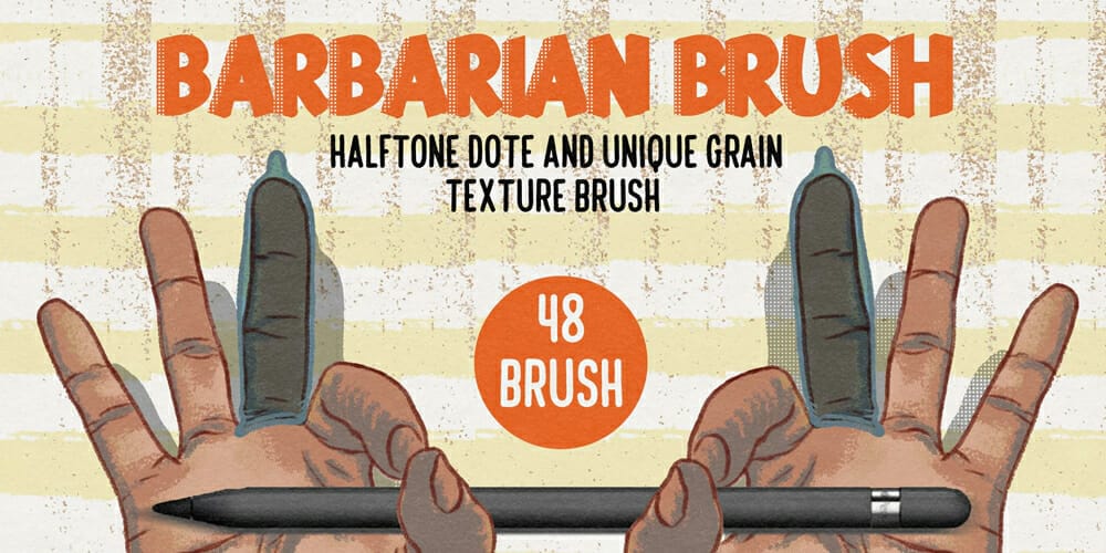 Collection of Best Photoshop Brushes 4 Barbarian Grain and Texture Brush