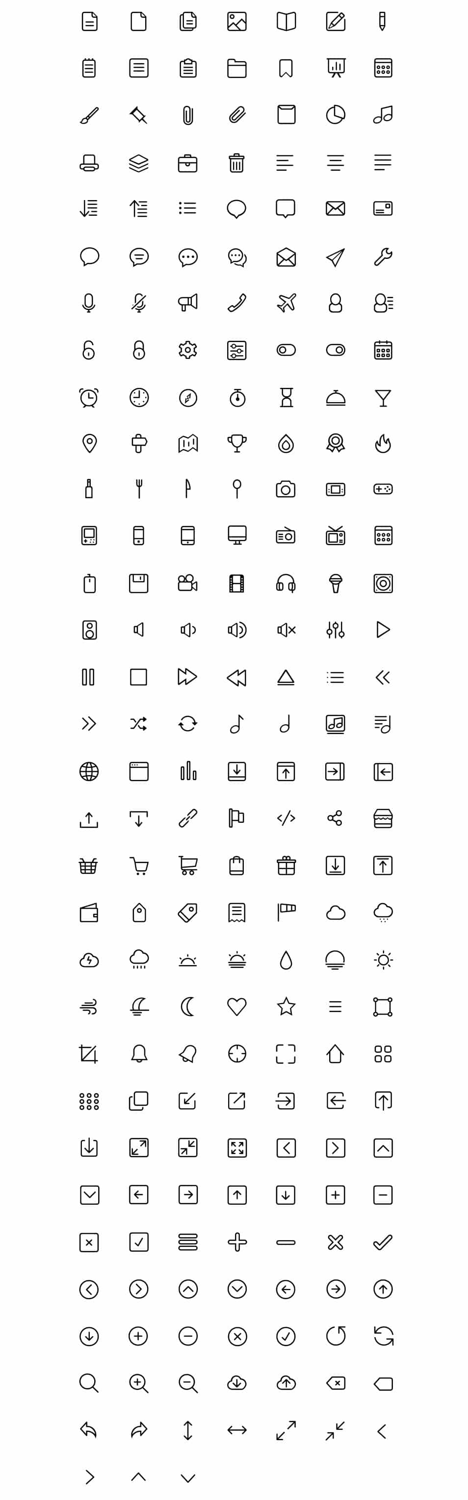 250+ Ultimate Collection of Free Line Icon Sets 77 BigMug Icons
