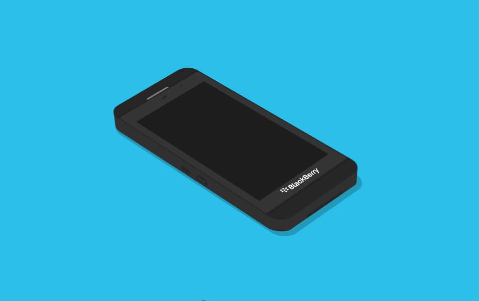 BlackBerry Z10 Flat MockUp