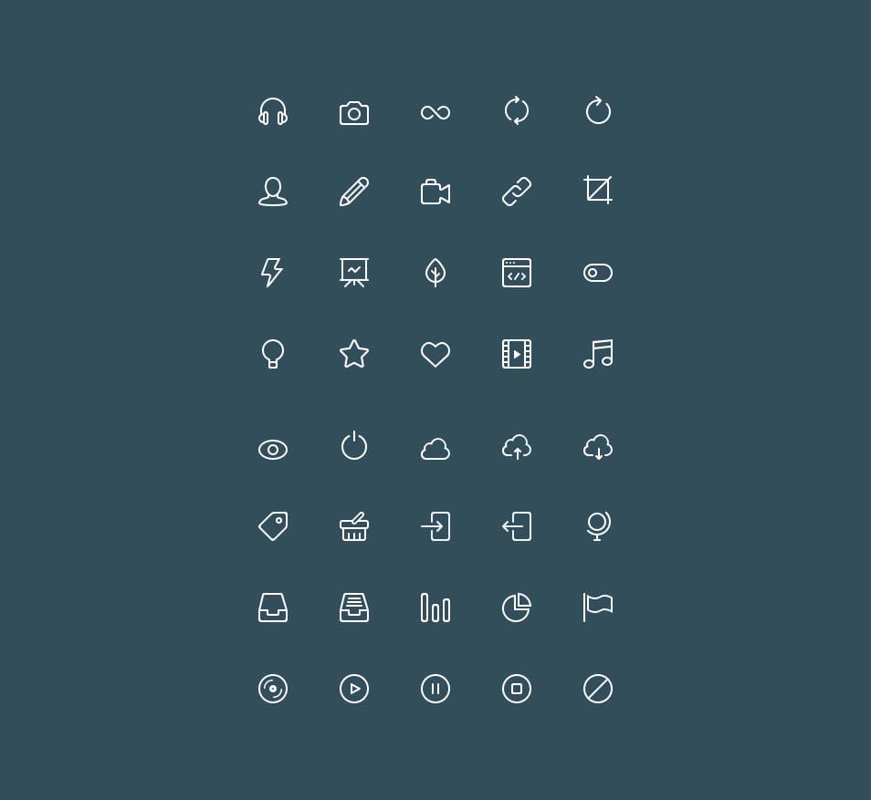 Buddha Line Icons Set Vol.2