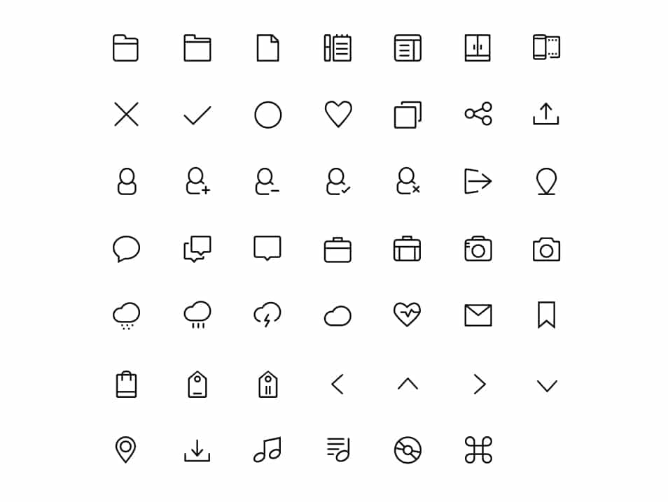 250+ Ultimate Collection of Free Line Icon Sets 78 Budicon Free