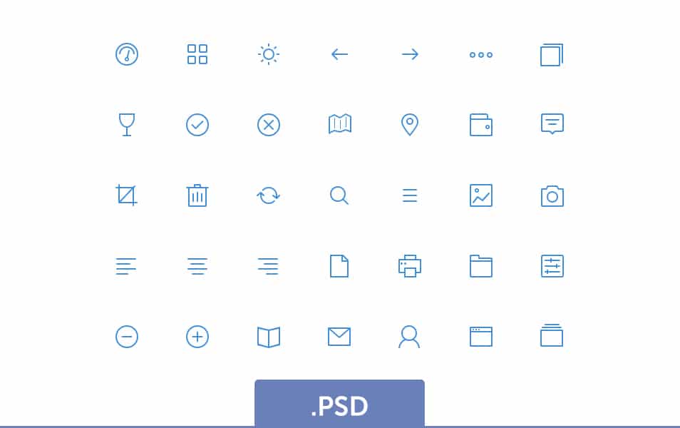 250+ Ultimate Collection of Free Line Icon Sets 52 Budicon Tester