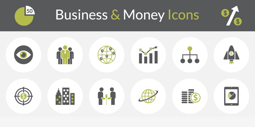 Latest Collection of Free SVG Icons & Illustrations 214 Business and Money Icons