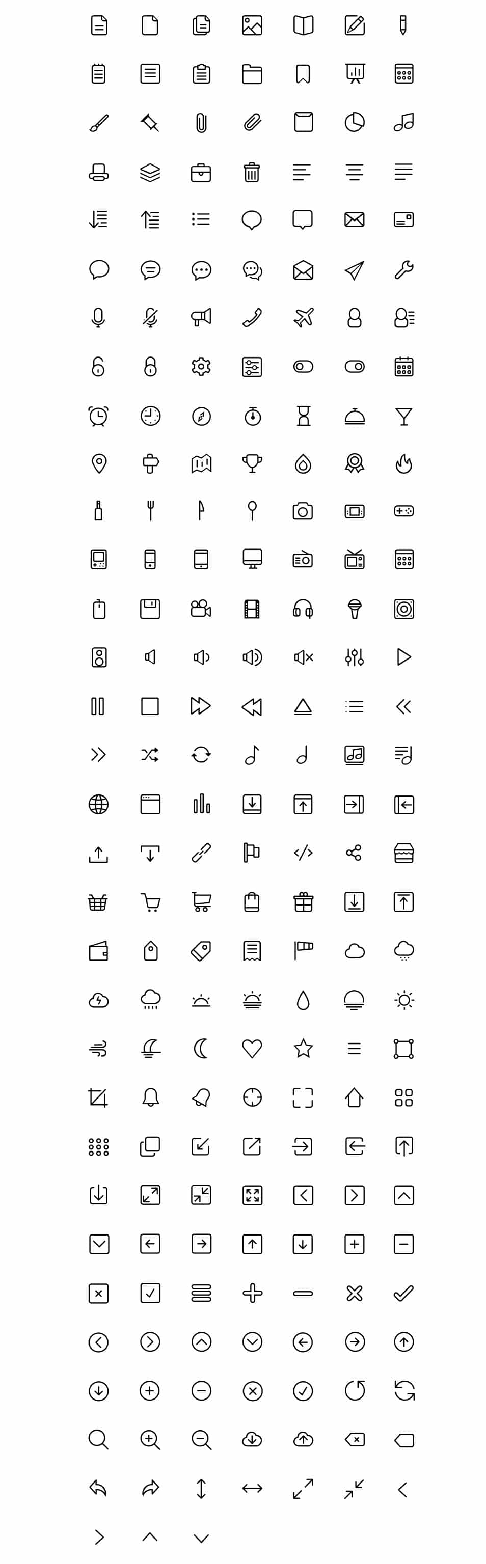 250+ Ultimate Collection of Free Line Icon Sets 79 Catalicons Lines