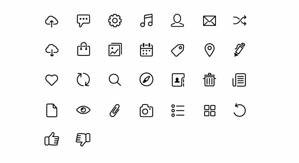 250+ Ultimate Collection of Free Line Icon Sets 80 Chapps Icons
