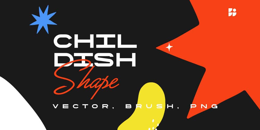 Collection of Best Photoshop Brushes 306 Childish Shape Brush