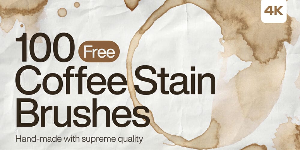 Coffee Stain Photoshop Brushes