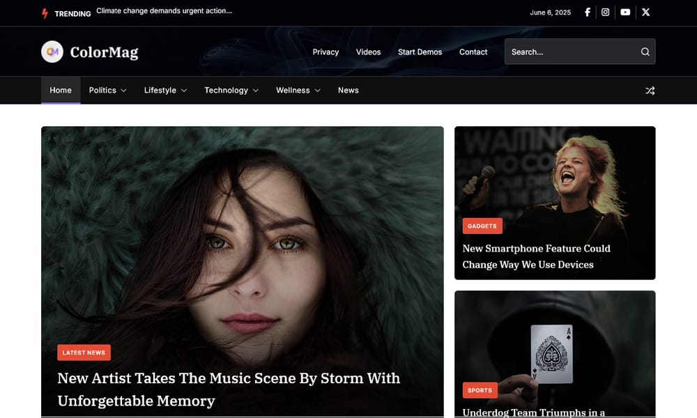 150+ Free Responsive Magazine WordPress Themes 2025 4 ColorMag