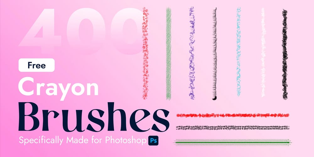 Collection of Best Photoshop Brushes 285 Crayon Brushes for Photoshop