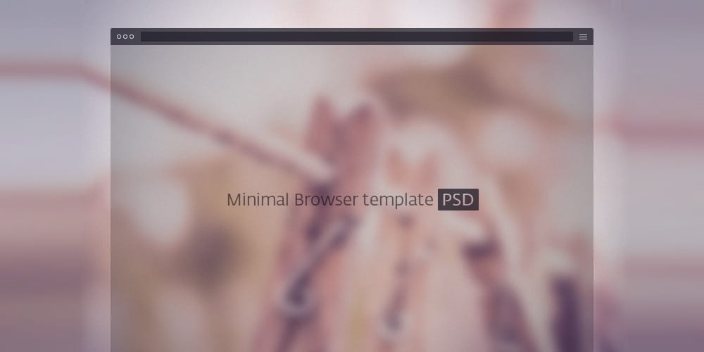 Dark Minimal Browser Template