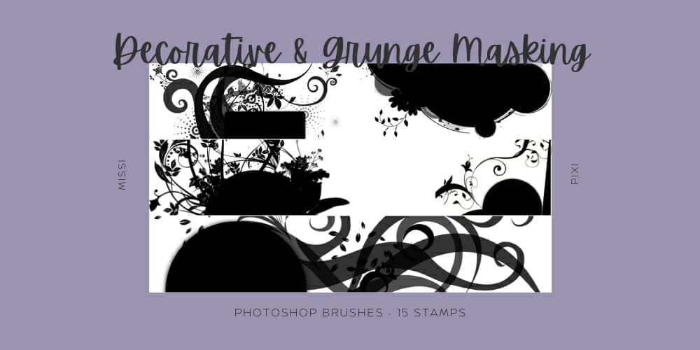 Collection of Best Photoshop Brushes 175 Decorative and Grunge Masking Photoshop Brushes