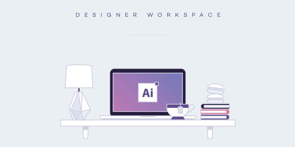 Latest Collection of Free SVG Icons & Illustrations 298 Designer Workspace Illustrations