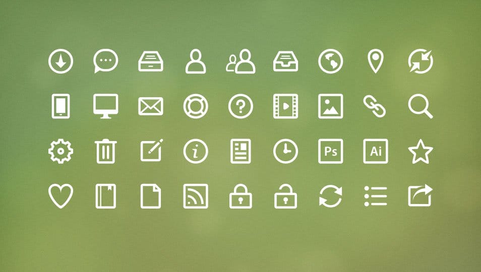 250+ Ultimate Collection of Free Line Icon Sets 97 Eco Ico - Line Icon Set