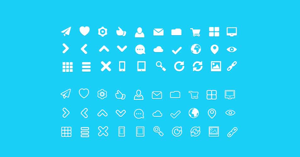 250+ Ultimate Collection of Free Line Icon Sets 152 FatIcons
