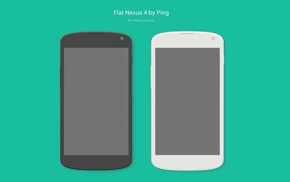 Flat Nexus 4 Phone