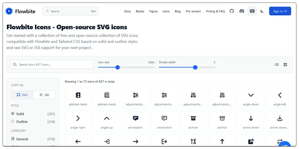 Flowbite Icons