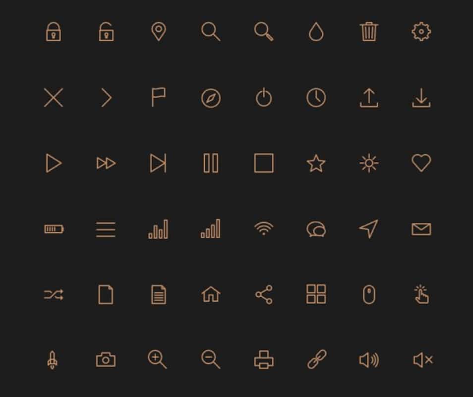 Free 80 Crispy Icons