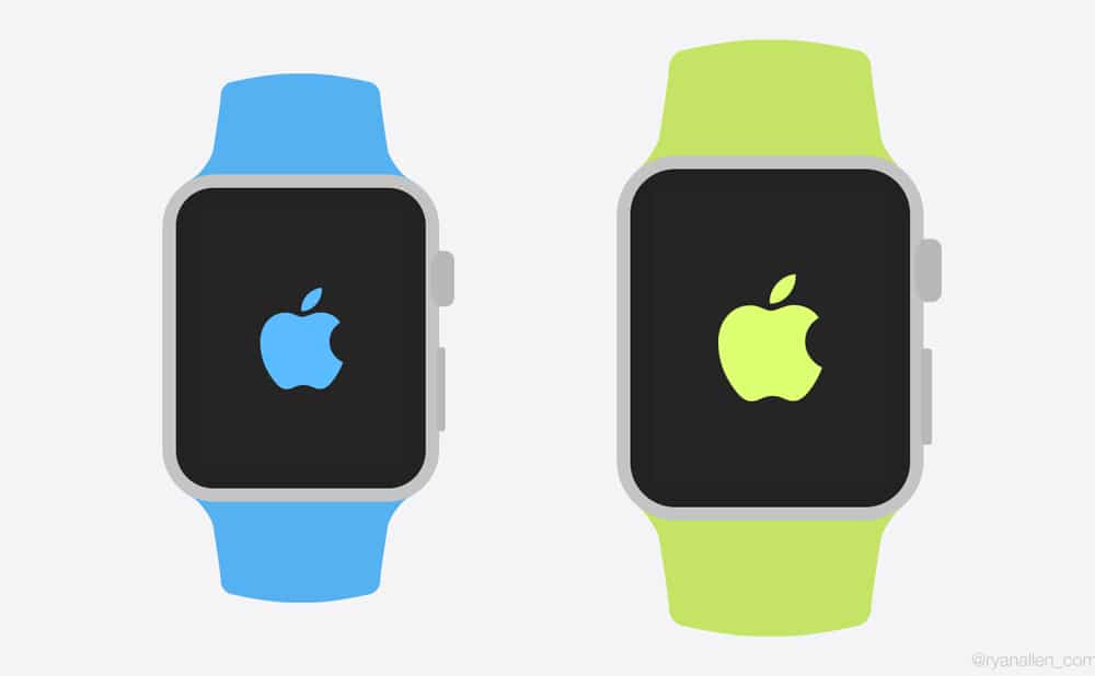 Free Apple Watch Flat Templates PSD