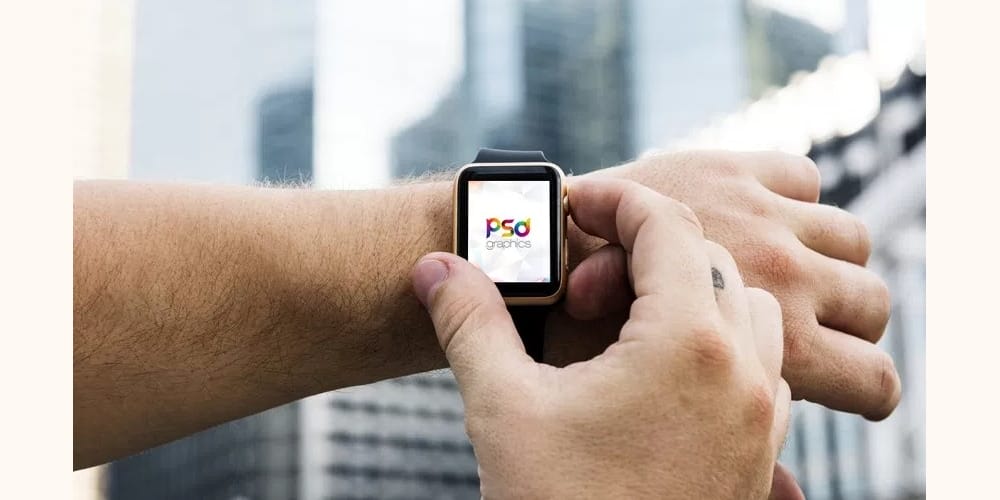 Free Apple Watch Mockup PSD