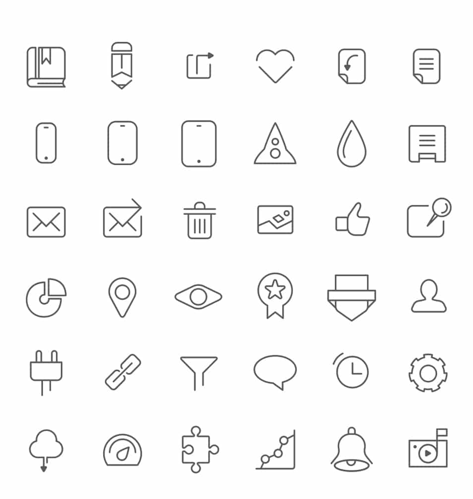 250+ Ultimate Collection of Free Line Icon Sets 177 Free Dashboard Icons