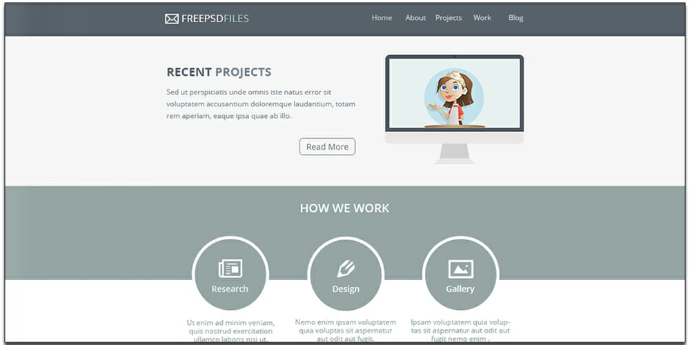 Free Email Newsletter Templates PSD 15 Free Flat Style Newsletter Template PSD