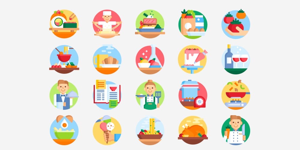 Latest Collection of Free SVG Icons & Illustrations 264 Free Gastronomy Icons