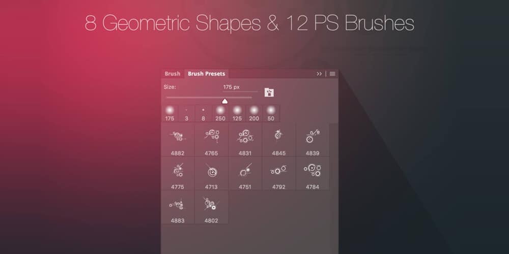 Free Geometric Shape Photoshop Brushes