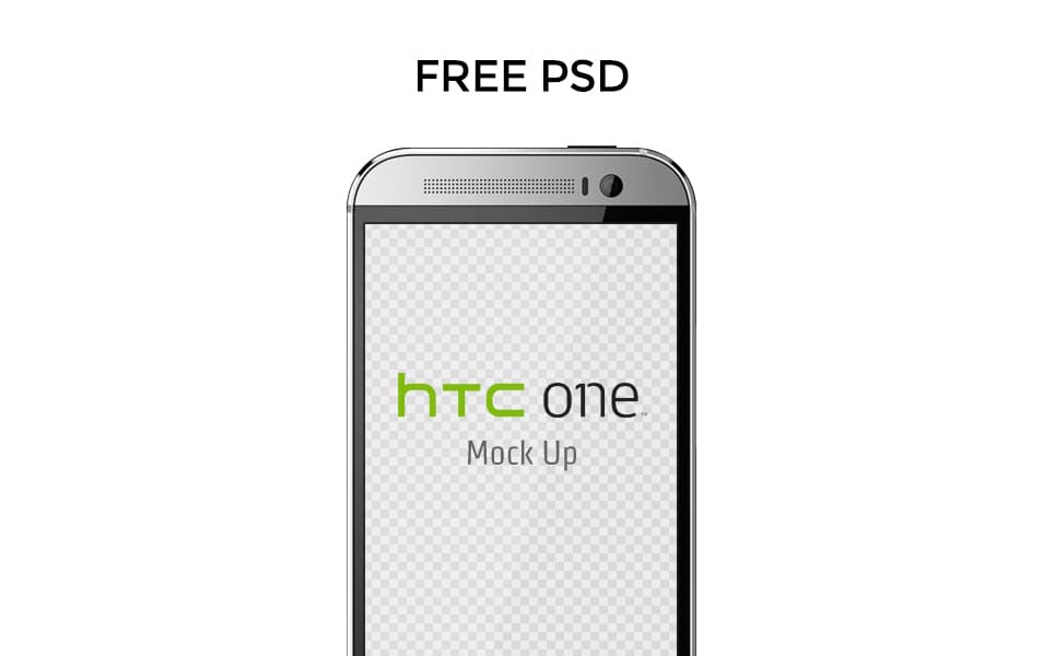 Free HTC ONE M8 Mock Up Template