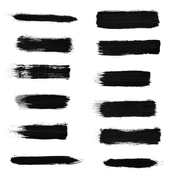 Free High Res Dry Brush Stroke Photoshop Brushes