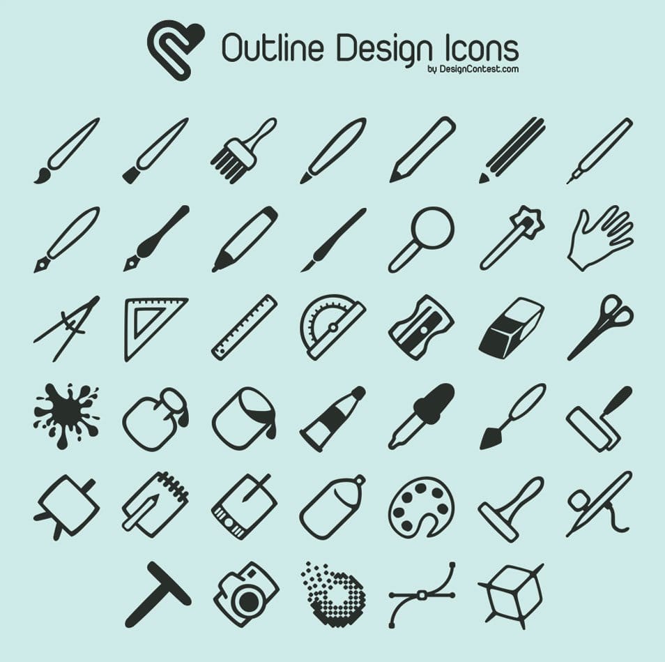 Free Outline Design Icons