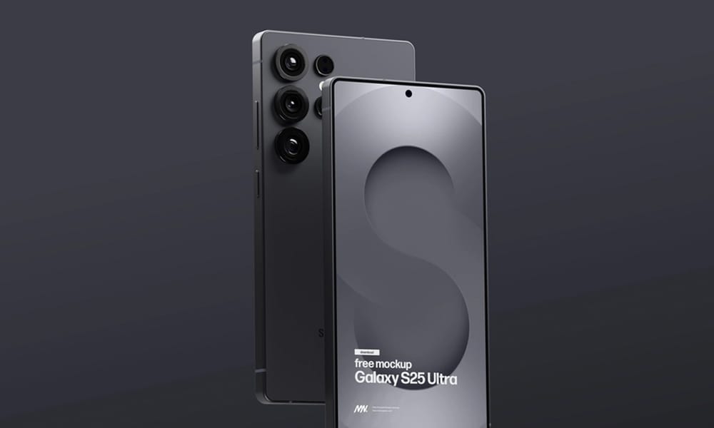 300+ Smartphone Mockup PSD Templates 34 Free Samsung Galaxy S25 Ultra Mockup PSD