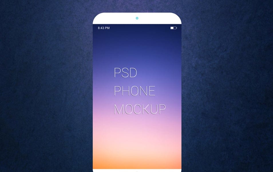 Free Smartphone PSD Mockup